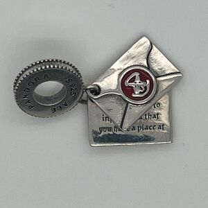 Pandora Harry Potter acceptance letter charm Sterling